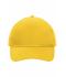 Unisex 5 Panel Cap Heavy Cotton Gold-yellow 7643