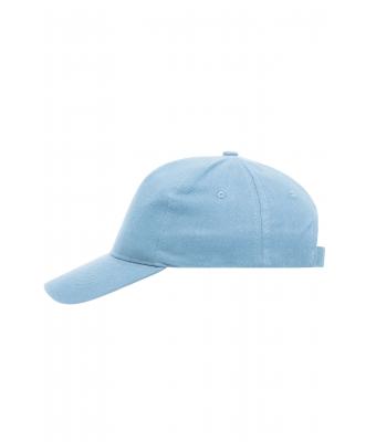Unisex 5 Panel Cap Heavy Cotton Light-blue 7643