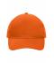 Unisex 5 Panel Cap Heavy Cotton Orange 7643