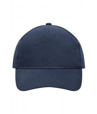 Unisex 5 Panel Cap Heavy Cotton Navy 7643