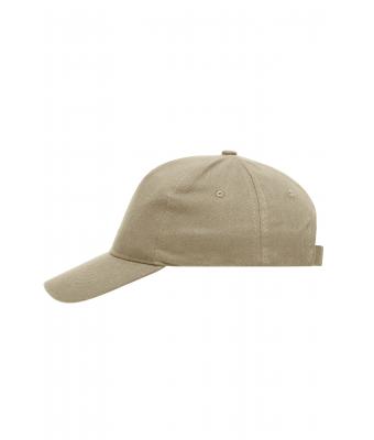 Unisex 5 Panel Cap Heavy Cotton Beige 7643
