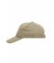 Unisex 5 Panel Cap Heavy Cotton Beige 7643