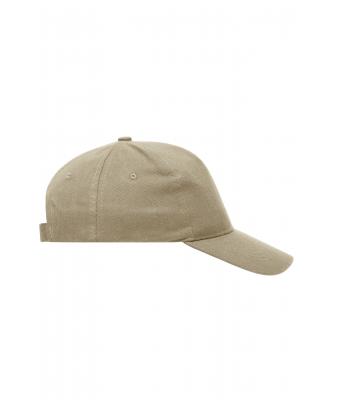 Unisex 5 Panel Cap Heavy Cotton Beige 7643