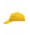 Unisex 5 Panel Cap Heavy Cotton Gold-yellow 7643