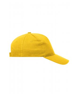 Unisex 5 Panel Cap Heavy Cotton Gold-yellow 7643