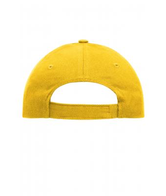 Unisex 5 Panel Cap Heavy Cotton Gold-yellow 7643