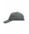 Unisex 5 Panel Cap Heavy Cotton Dark-grey 7643