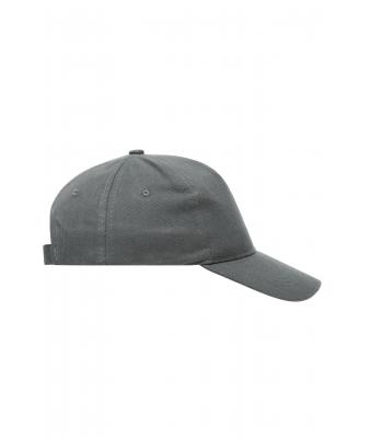 Unisex 5 Panel Cap Heavy Cotton Dark-grey 7643