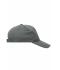Unisex 5 Panel Cap Heavy Cotton Dark-grey 7643