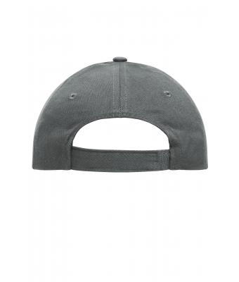 Unisex 5 Panel Cap Heavy Cotton Dark-grey 7643