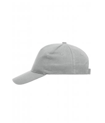 Unisex 5 Panel Cap Heavy Cotton Light-grey 7643