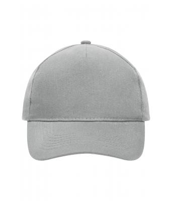 Unisex 5 Panel Cap Heavy Cotton Light-grey 7643