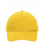 Unisex 5 Panel Cap Heavy Cotton Gold-yellow 7643