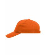 Unisex 5 Panel Cap Heavy Cotton Orange 7643