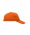 Unisex 5 Panel Cap Heavy Cotton Orange 7643