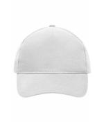 Unisex 5 Panel Cap Heavy Cotton White 7643