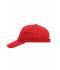 Unisex 5 Panel Cap Heavy Cotton Red 7643