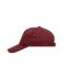 Unisex 5 Panel Cap Heavy Cotton Dieprood 7643