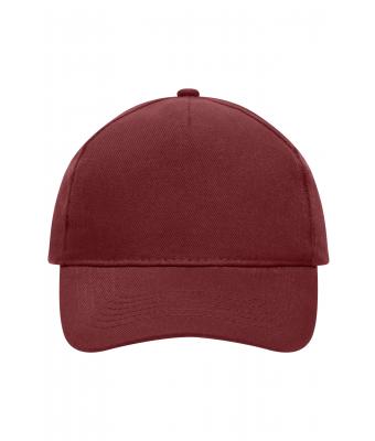 Unisex 5 Panel Cap Heavy Cotton Dieprood 7643