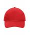 Unisex 5 Panel Cap Heavy Cotton Rood 7643