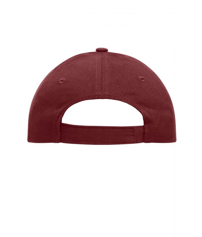 Unisex 5 Panel Cap Heavy Cotton Burgundy 7643