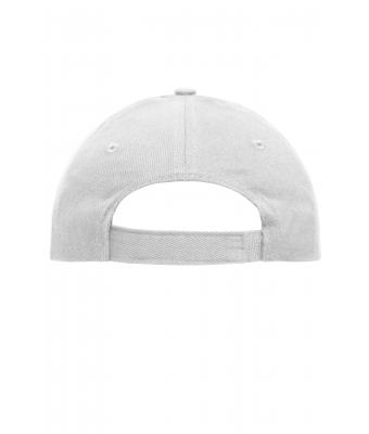 Unisex 5 Panel Cap Heavy Cotton White 7643