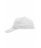 Unisex 5 Panel Cap Heavy Cotton White 7643
