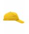 Unisex 5 Panel Cap Heavy Cotton Gold-yellow 7643