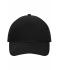 Unisexe Casquette 5 panneaux coton lourd Noir 7643