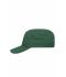 Unisexe Casquette militaire Vert-foncé 7645