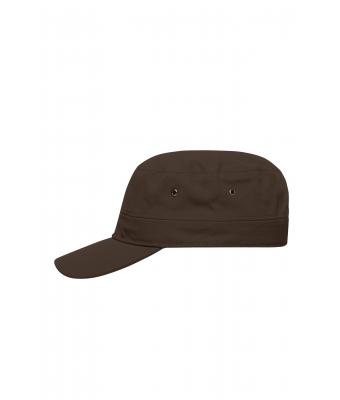 Unisex Military Cap Dark-brown 7645