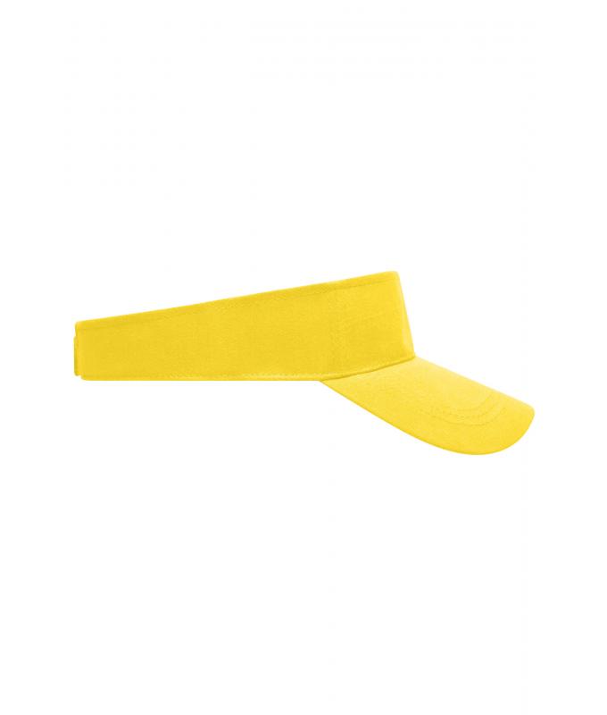 Unisexe Visière en coton twill Jaune 7646
