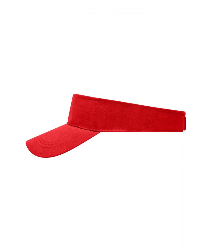 Unisexe Visière en coton twill Rouge 7646