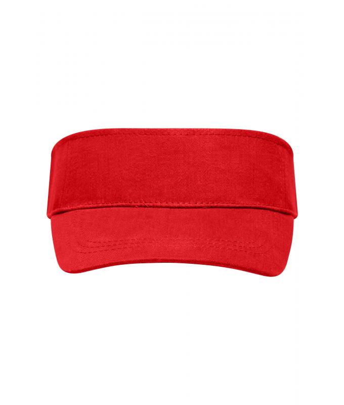 Unisexe Visière en coton twill Rouge 7646