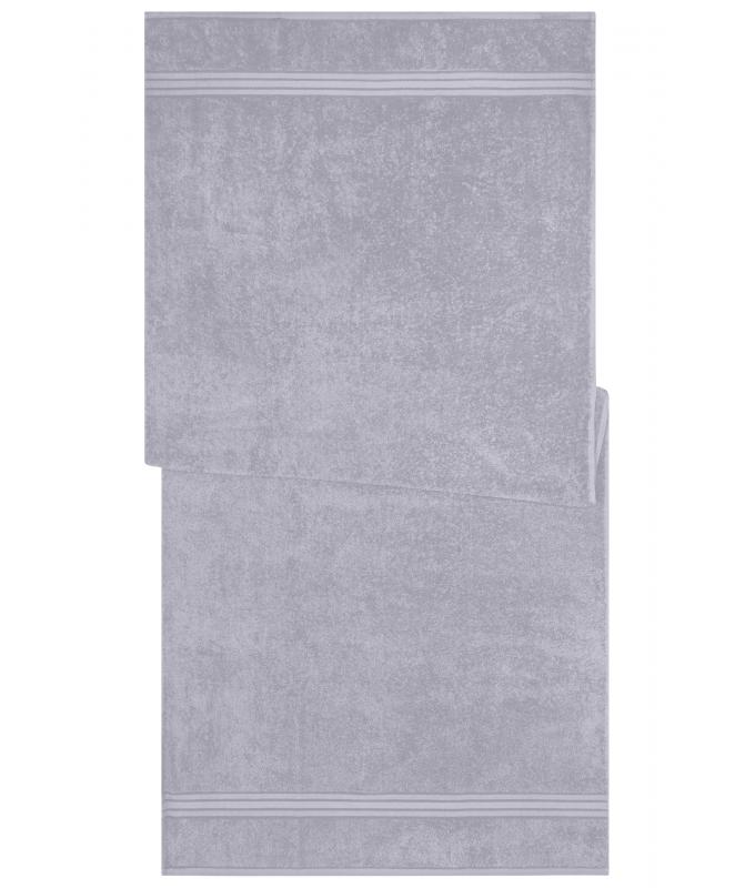 Unisexe Drap de sauna Gris-clair 7665
