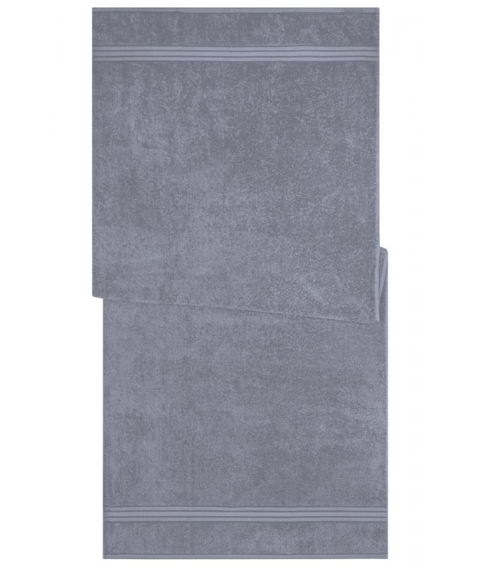 Unisexe Drap de sauna Gris-moyen 7665
