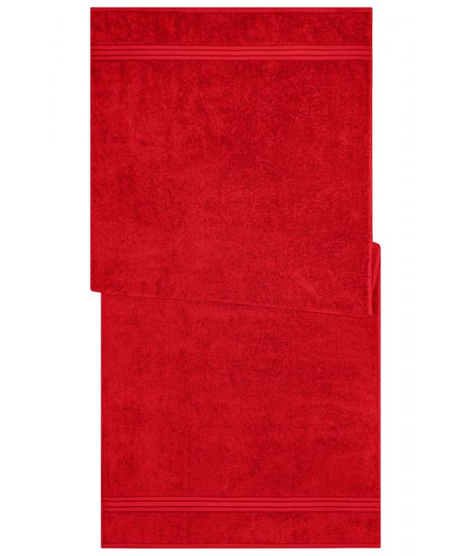 Unisexe Drap de sauna Rouge 7665