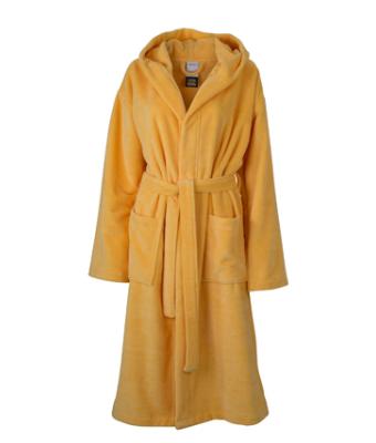 Unisex Functional Bath Robe Hooded Warm-yellow 8011