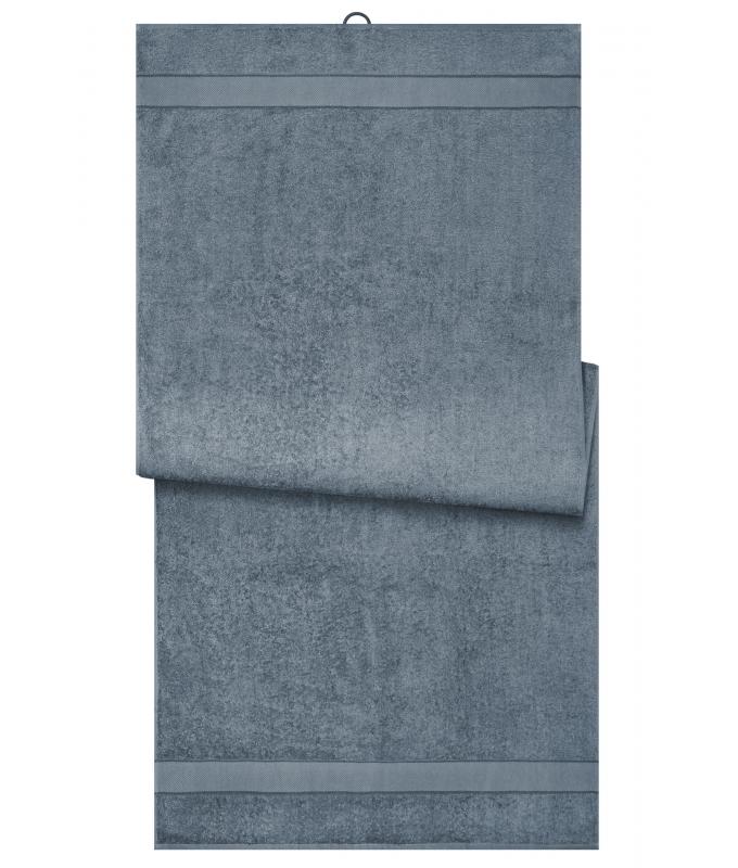 Unisexe Drap de sauna OCS Standard Gris-moyen 8675