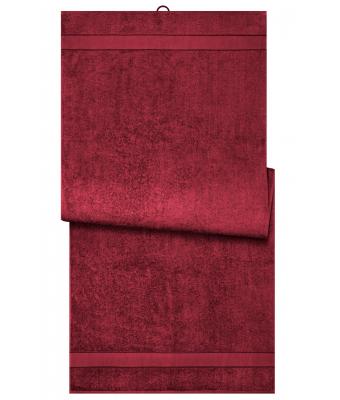 Unisexe Drap de sauna Rouge-orient 8675