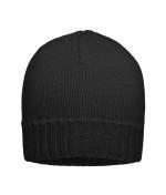 Unisex Rib-Beanie Black 7675