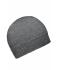 Unisex Rib-Beanie Dark-grey-melange 7675