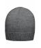 Unisex Rib-Beanie Dark-grey-melange 7675