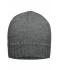 Unisex Rib-Beanie Dark-grey-melange 7675