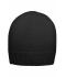 Unisex Rib-Beanie Zwart 7675