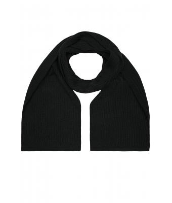 Unisexe Echarpe tricotée Noir 7676