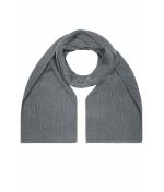 Unisex Knitted Scarf Dark-grey-melange 7676