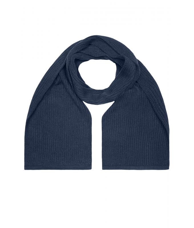 Unisex Knitted Scarf Navy 7676