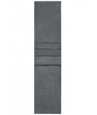 Unisex Knitted Scarf Donkergrijs-melange 7676