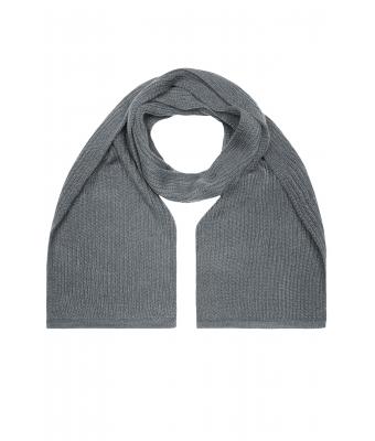 Unisex Knitted Scarf Donkergrijs-melange 7676